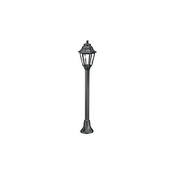 Ideal Lux Lampadaire de jardin Anna Noir 1 ampoule 110cm 