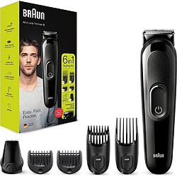 Tondeuse à cheveux 6 en 1 Braun MGK 3235/ avec batterie/ 6 accessoires