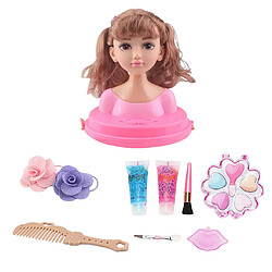 Mode Cheveux Styling Poupées Tête Play Set Enfants Childs Jouet Beauté Fille Cadeau D Têtes de poupées pour coiffer