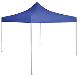 vidaXL Tente de réception pliable 2x2 m acier bleu 