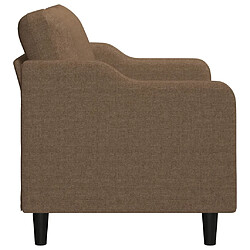 Avis vidaXL Canapé à 2 places Marron 140 cm Tissu