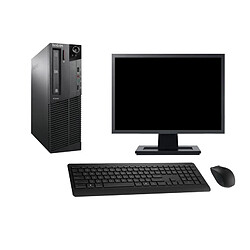 PC Lenovo M91p SFF Ecran 27" Intel i5-2400 RAM 16Go SSD 120Go Windows 10 Wifi - Occasion