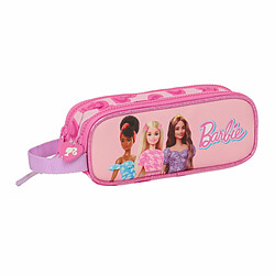 Trousse Fourre-Tout Double Barbie Love Rose 21 x 8 x 6 cm 