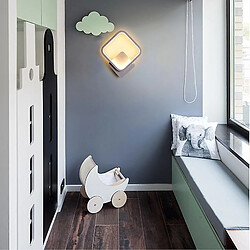 Universal Vente chaude LED applique intérieure noir et blanc applique murale simple art murale intérieur décoration de la maison moderne applique de chevet (2) pas cher