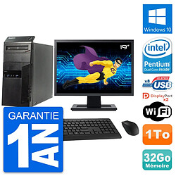 PC Tour Lenovo M83 Ecran 19" Intel G3220 RAM 32Go Disque Dur 1To Windows 10 Wifi · Occasion 