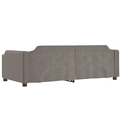 Acheter vidaXL Lit de repos taupe 100x200 cm tissu