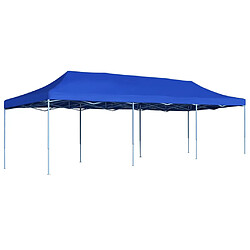 vidaXL Tente de réception pliable 3x9 m Bleu 