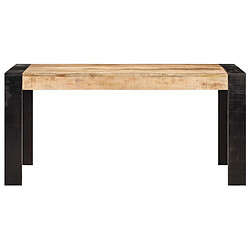 vidaXL Table de salle à manger 160x80x76 cm Bois de manguier solide