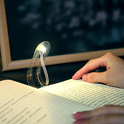 Wewoo Marque-page créatif courbé pliant portable LED lumière de nuit