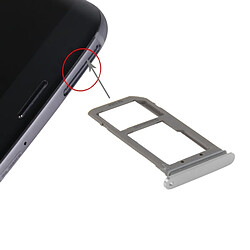 Acheter Wewoo Tiroir de Carte SIM argent pour Samsung Galaxy S7 Edge / G935 pièce détachée le plateau de la SIM et remplacement de la Micro SD