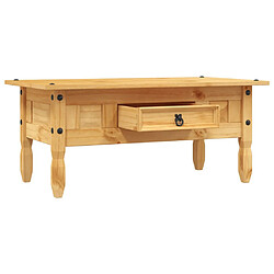 Avis vidaXL Table basse Pin mexicain Gamme Corona 100 x 55 x 44 cm