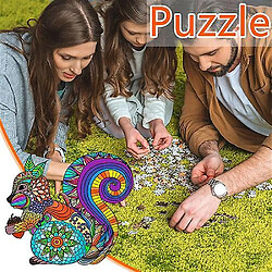 Universal Puzzle animaux en bois pour enfants T92 29,7x21cm - Multicolore 