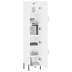 Avis Maison Chic Buffet,Meuble de Rangement,commode pour salon,Cuisine Blanc 34,5x34x180 cm Bois d'ingénierie -MN83163