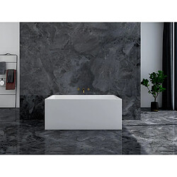 Vente-Unique Baignoire îlot rectangulaire - 232 L - 150 x 75 x 60 cm - Blanche - Acrylique - ASPIUS