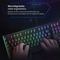 Vertux Comando Clavier gaming mécanique full-size RGB, 7 effets, switch bleu, touches rétroéclairées