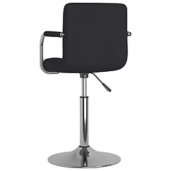 Avis vidaXL Chaise de salle à manger Tissu Noir