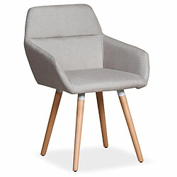 Paris Prix Fauteuil Design Scandinave Dorcy 82cm Beige 