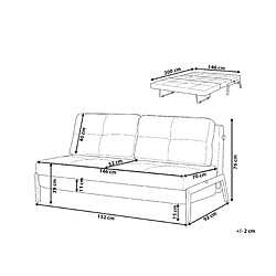 Avis Beliani Canapé-lit EDLAND Gris clair