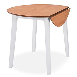 Acheter Ensemble salle à manger de jardin 5 pcs,Table et chaise à dîner MDF et hévéa Blanc -MN44601