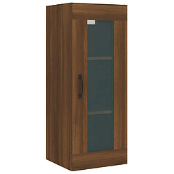 Maison Chic Armoire murale suspendue,Meuble de Rangement pour salon,cuisine Chêne marron 34,5x34x90 cm -MN43063