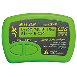 Perel Atlas Zen - Analyseur De Diodes Zener (0 - 50 V)