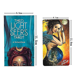 Universal Le jeu de cartes de tarot du voyant léger & amp;Guide Game de conseil d'administration Cadeau de carte oracle anglaise pas cher