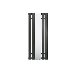 ML DESIGN MODERN LIVING Radiateur de salle de bain plat avec miroir 1200x450 mm Anthracite ML-Design ML-Design Radiateur de Salle de Bain avec Miroir - 1200x450 mm - Anthracite - Radiateur Panneau Plat Vertical Monocouche - Raccord Central - Radiateur Salle de Bain/Salon, avec Kit de Montage Inclus