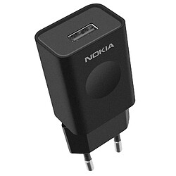 Chargeur Mural USB 5W Officiel Nokia CH-35E Charge Rapide Design Compact Noir 