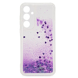 iLike Coque arrière en silicone à paillettes pour Samsung Galaxy A35 5G (A356E) (A356B) Violet