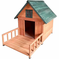 Nobex Niche en sapin LAIKA - 96x150x110cm - Pour chien - Bois