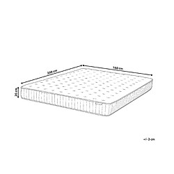 Avis Beliani Matelas à ressorts ensachés équilibré 160 x 200 cm DREAM