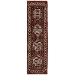 Vidal Tapis de couloir en laine 300x81 rouge Bidjar