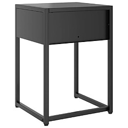 Acheter vidaXL Table de chevet Blanc 38x35x54 cm Acier