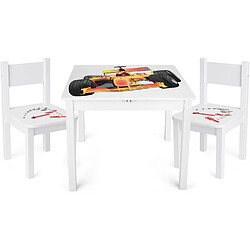 Leomark Table 'Yeti' et 2 chaises enfant Formula 1