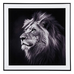 Present Time Cadre et photo d'art noir et blanc Lion 