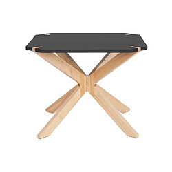 LEITMOTIV Table basse scandinave Miste - L. 60 x H. 40 cm - Noir