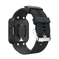 Wewoo Bracelet pour montre connectée Dragonne Sport en silicone Garmin Foreruuner 35 Noir