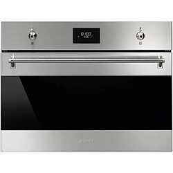 Smeg Micro ondes Grill Encastrable SO4301M0X, 40 litres, Gril, Niche de 45 cm