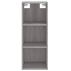 Acheter vidaXL Buffet haut Sonoma gris 34,5x32,5x180 cm Bois d'ingénierie