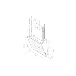 Avis Hotte décorative inclinée 75cm 669m3/h noir - PRF0147267 - ELICA