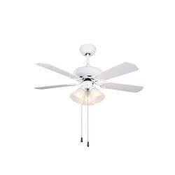 SULION Ventilateur de plafond AC SULION VENTILATEUR DE PLAFOND 132CM AC 3XE27 REVERSIBLE BLANC/PINE