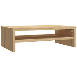 vidaXL Support de moniteur Chêne sonoma 42x24x13 cm Bois d’ingénierie 