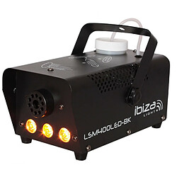 Mini machine à fumée 400W à LEDs 3X3W IBIZA LIGHT LSM400LED-BK