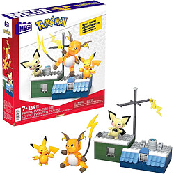 Mattel MEGA Pokémon - Coffret Évolution Pikachu "Pichu, Pikachu et Raichu" 