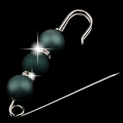 Acheter perles abs perles strass spacer perles goupille de sécurité broche clip écharpe chapeau vert