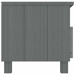 Acheter Maison Chic Meuble TV scandinave - Banc TV pour salon HAMAR Gris foncé 106x40x40 cm Bois massif de pin -MN40330