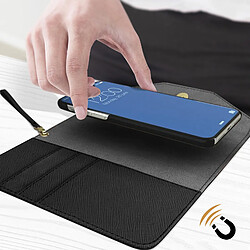 Pochette iPhone X et XS Multirangements Coque Magnétique Ideal of Sweden noir pas cher