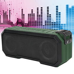 ComfortXL Enceinte bluetooth x8 5.0 étanche ipx7 avec subwoofer extérieur lumineux - vert