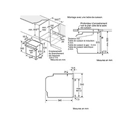 Four intégrable multifonction 71l 60cm a pyrolyse inox - hbb578bs6 - BOSCH pas cher