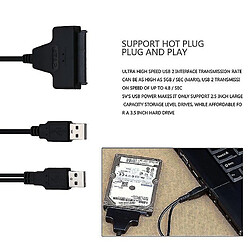 Universal Câble USB2.0 à SATA 22 broches pour disques durs 2.5"disques durs SSD 